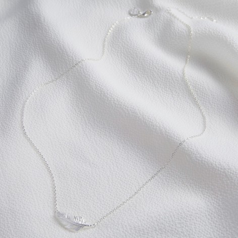 Silver Feather Necklace - Image 2