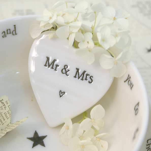 Little Hanging Mr & Mrs Heart - Image 2