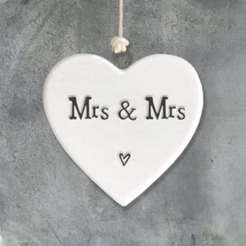 Little Hanging Mrs & Mrs Heart