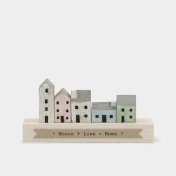 Wooden Scene - Row Of Houses