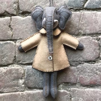 Ellie - Handmade Elephant In Jacket