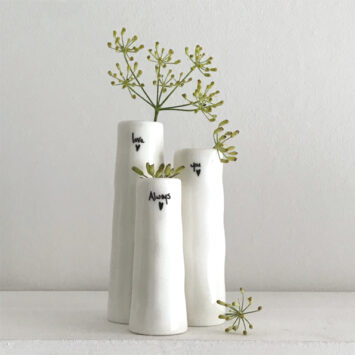 Trio Of Bud Vases - Love You Always