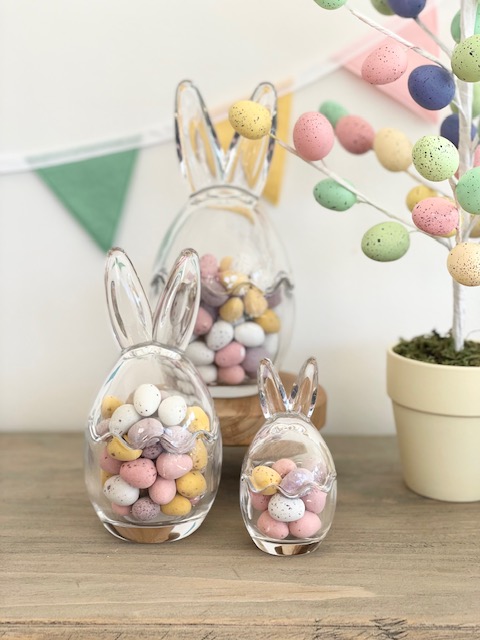 Bunny Ear Glass Jar Small