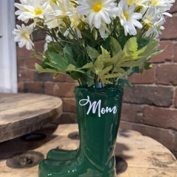 Mother's Day Green Wellies Planter/Vase