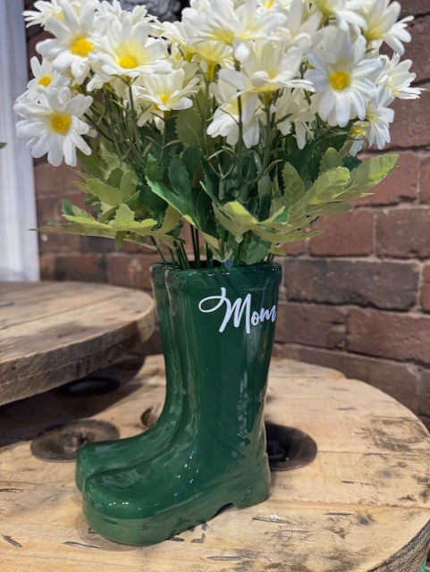 Mother's Day Green Wellies Planter/Vase - Image 3