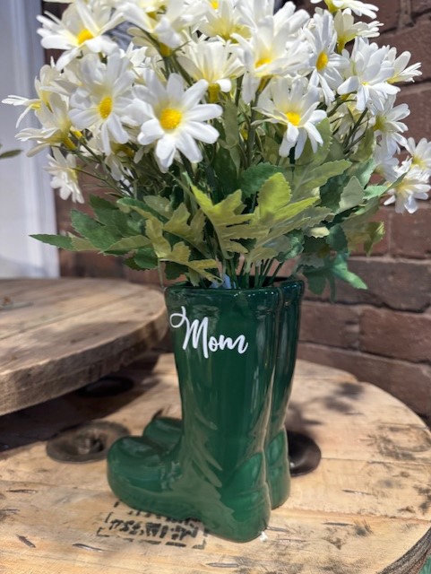 Mother's Day Green Wellies Planter/Vase - Image 2