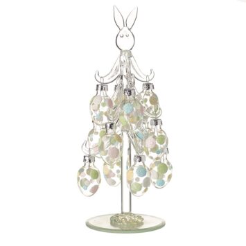Glass Tree With Tiny Easter Egg Ornaments