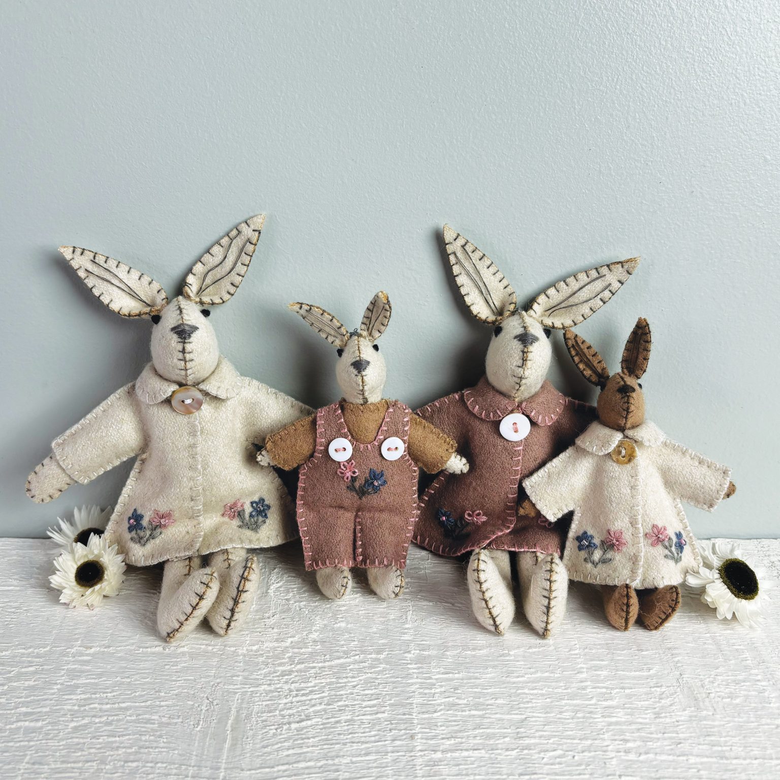 Little Rabbit In Jacket Cream Small - Image 2