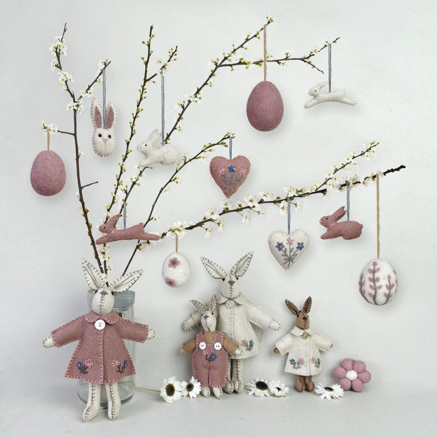 Little Rabbit In Jacket Cream Small - Image 3
