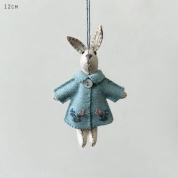 Little Rabbit In Jacket Blue Small