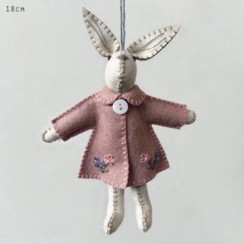 Little Rabbit In Jacket Pink