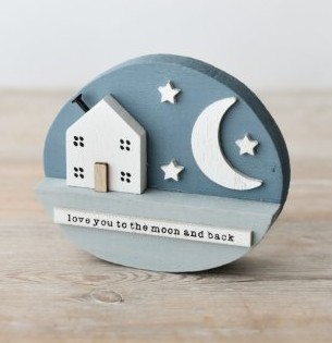 Love You To The Moon Plaque