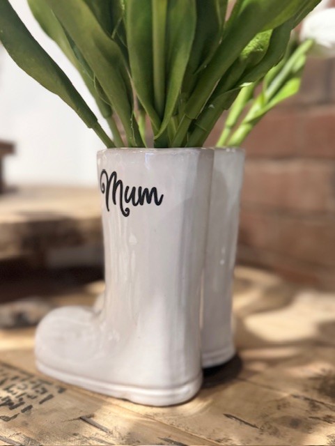 Mothers Day Wellington Boot Planter/Vase - Image 5