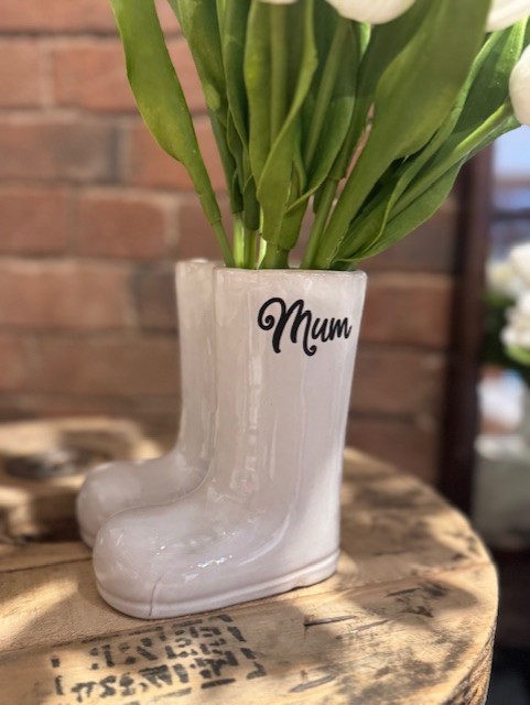 Mothers Day Wellington Boot Planter/Vase - Image 3